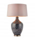 Ilsa 1 Light Table Light Grey Black Painted Glass & Matt Nickel Plate