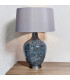 Ilsa 1 Light Table Light Grey Black Painted Glass & Matt Nickel Plate-2