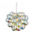 Infinity 1 Light Pendant Light Chrome Plate & Iridescent Glass