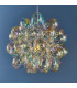 Infinity 1 Light Pendant Light Chrome Plate & Iridescent Glass-1
