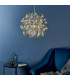 Infinity 1 Light Pendant Light Chrome Plate & Iridescent Glass-2