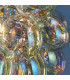 Infinity 1 Light Pendant Light Chrome Plate & Iridescent Glass-5