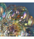 Infinity 1 Light Pendant Light Chrome Plate & Iridescent Glass-6