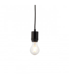 Studio 1 Light Ceiling Pendant Matt Black