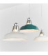 Henley 1 Light Ceiling Pendant Gloss Taupe & Satin Nickel Plate-6