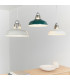 Henley 1 Light Ceiling Pendant Gloss Taupe & Satin Nickel Plate, E27