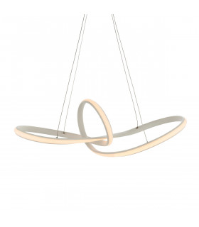 Paradox LED Ceiling Pendant Matt White & White Acrylic