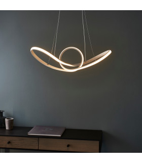 Paradox LED Ceiling Pendant Matt White & White Acrylic-1