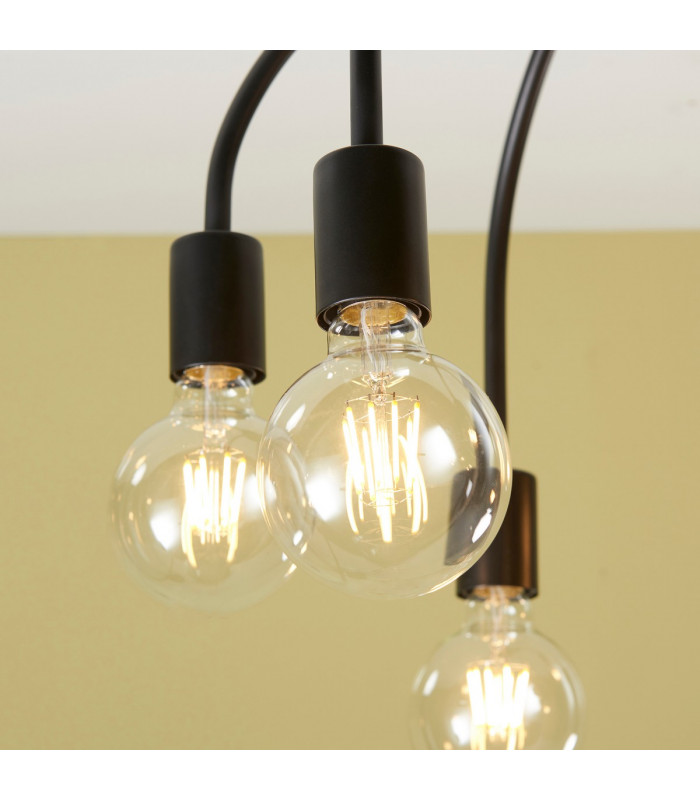 Studio 6 Light Semi Flush Light Matt Black-5