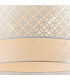 Gilli 3 Light Round Ceiling Pendant Chalk White & Pale Grey Cotton-5