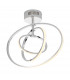 Avali LED Semi Flush Light Chrome Plate & White Acrylic