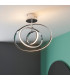 Avali LED Semi Flush Light Chrome Plate & White Acrylic-1