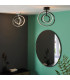 Avali LED Semi Flush Light Chrome Plate & White Acrylic-2