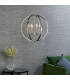 Ritz 6 Light Ceiling Pendant Bright Nickel & Clear Faceted Acrylic-2