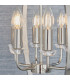 Ritz 6 Light Ceiling Pendant Bright Nickel & Clear Faceted Acrylic-5