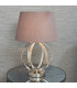 Ritz 1 Light Table Light Bright Nickel & Clear Faceted Acrylic (Base only)-1