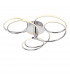 Eterne LED Semi Flush Light Chrome Plate & White Silicone
