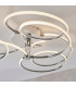 Eterne LED Semi Flush Light Chrome Plate & White Silicone-4