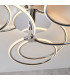 Eterne LED Semi Flush Light Chrome Plate & White Silicone-6