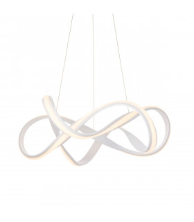 Synergy LED Ceiling Pendant Textured White & White Silicone