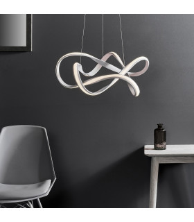Synergy LED Ceiling Pendant Textured White & White Silicone-1