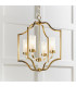Edrea 4 Light Ceiling Pendant Satin Brass & Frosted Glass-1