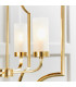 Edrea 4 Light Ceiling Pendant Satin Brass & Frosted Glass-5