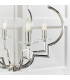 Garland 4 Light Ceiling Pendant Polished Nickel & Clear Crystal Glass-5