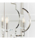 Garland 4 Light Ceiling Pendant Polished Nickel & Clear Crystal Glass-6