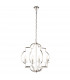 Garland 4 Light Ceiling Pendant Polished Nickel & Clear Crystal Glass, E14