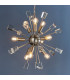 Miro 9 Light Ceiling Pendant Satin Nickel Plate & Clear Crystal Glass-1