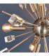 Miro 9 Light Ceiling Pendant Satin Nickel Plate & Clear Crystal Glass-4
