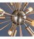 Miro 9 Light Ceiling Pendant Satin Nickel Plate & Clear Crystal Glass-5