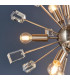 Miro 9 Light Ceiling Pendant Satin Nickel Plate & Clear Crystal Glass-6