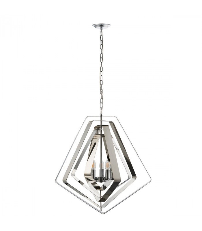 Riona 3 Light Ceiling Pendant Chrome Plate, E14