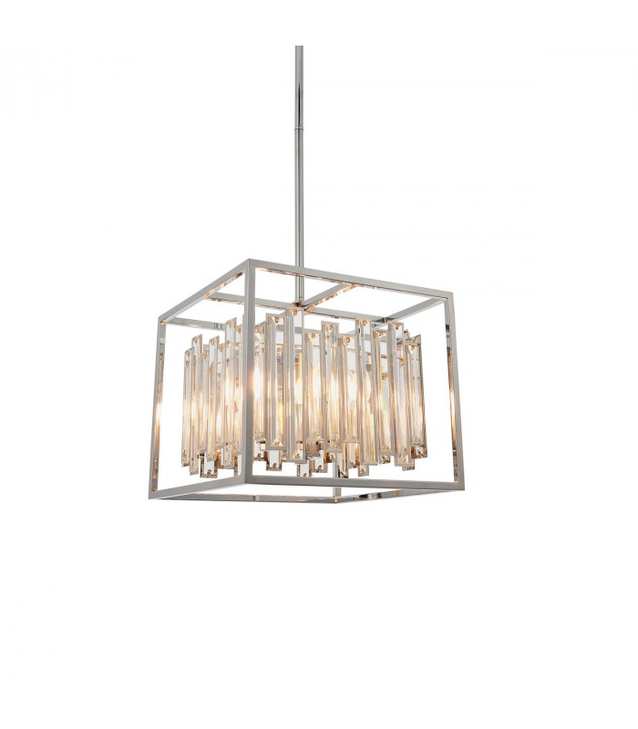 Acadia 4 Light Ceiling Pendant Chrome Plate & Clear Crystal Glass