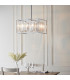 Acadia 6 Light Ceiling Pendant Chrome Plate & Clear Crystal Glass-1