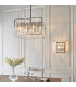 Acadia 6 Light Ceiling Pendant Chrome Plate & Clear Crystal Glass-4