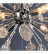 Calla 8 Light Ceiling Pendant Chrome Plate & Clear Glass, E14