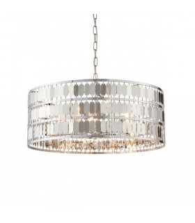 Eldora 5 Light Round Ceiling Pendant Chrome Plate