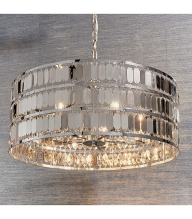 Eldora 5 Light Round Ceiling Pendant Chrome Plate-1