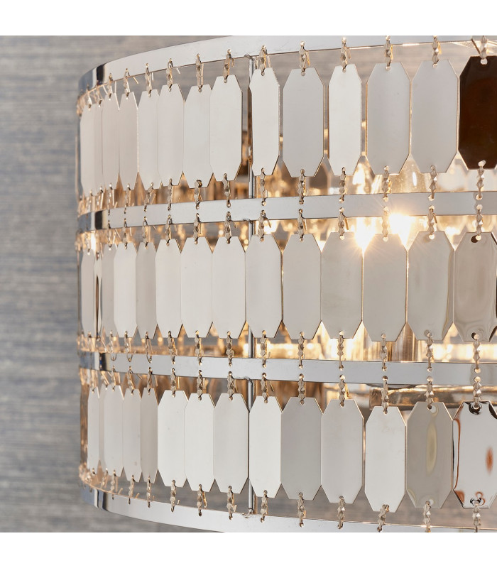 Eldora 5 Light Round Ceiling Pendant Chrome Plate-5
