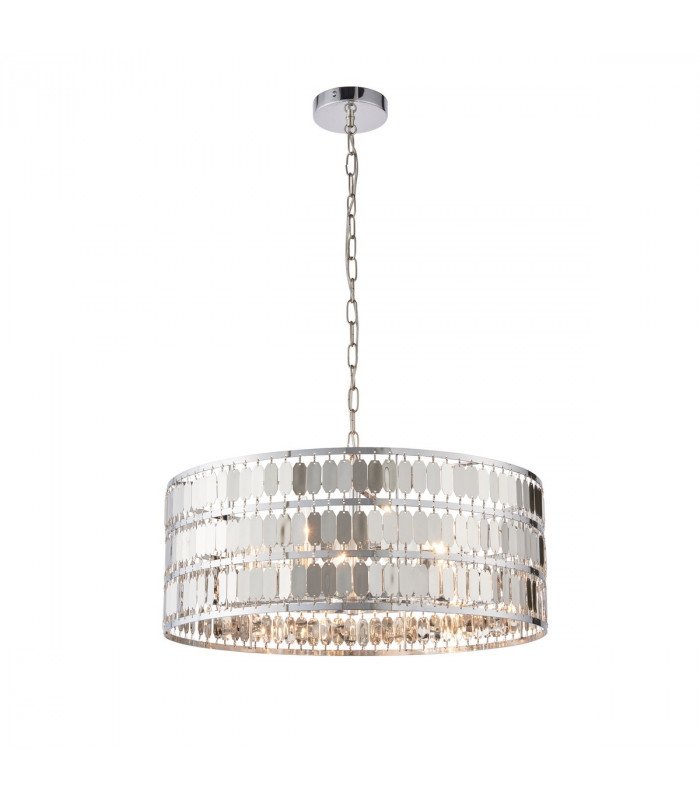 Eldora 5 Light Round Ceiling Pendant Chrome Plate, E14