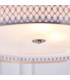 Cordero 3 Light Round Ceiling Pendant Satin Nickel Plate & White Cotton Mix-5