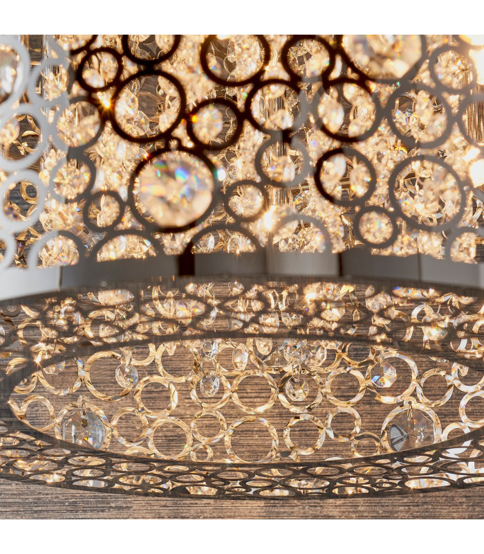 Fayola 6 Light Ceiling Pendant Chrome Plate & Clear Crystal-5