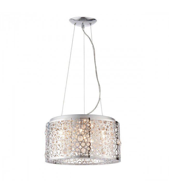 Fayola 6 Light Ceiling Pendant Chrome Plate & Clear Crystal, G9