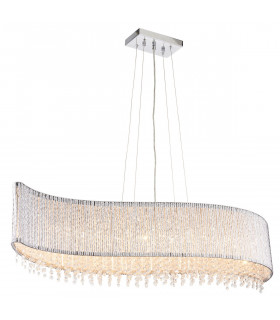 Galina 8 Light Ceiling Pendant Chrome Plate & Clear Crystal