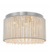 Galina 10 Light Flush Light Chrome Plate & Clear Crystal