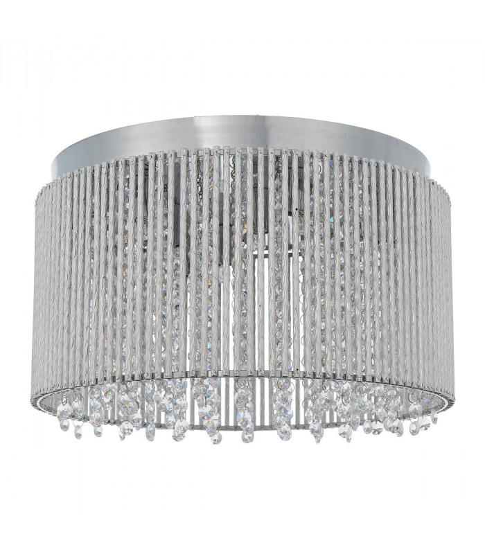 Galina 10 Light Flush Light Chrome Plate & Clear Crystal-6