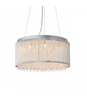 Galina 12 Light Ceiling Pendant Chrome Plate & Clear Crystal